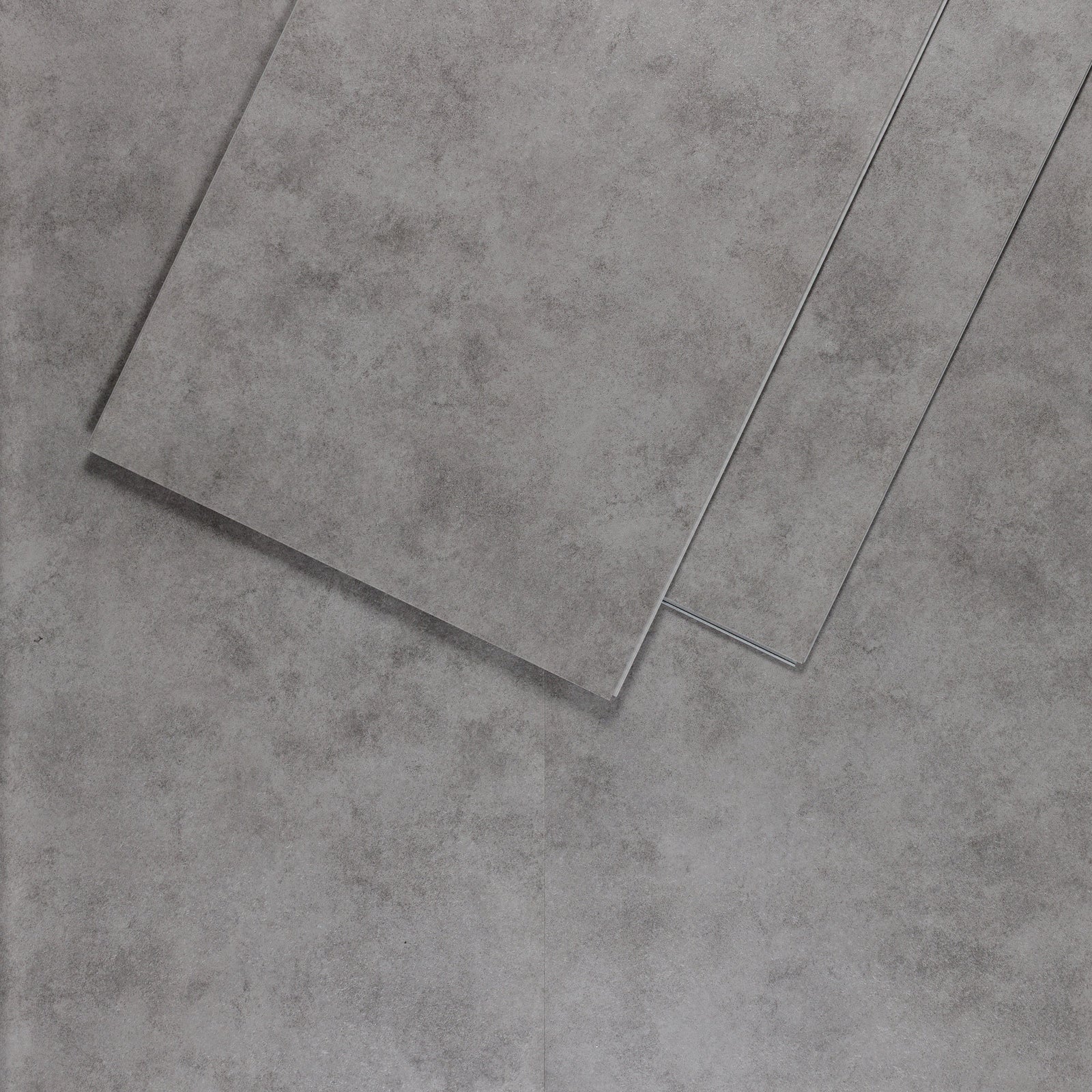 Sol PVC-SPC clipsable Izisol format carrelage - gris moyen classic