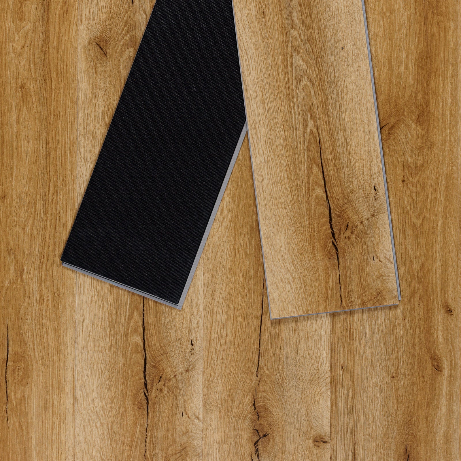 Sol PVC-SPC clipsable Izisol - chêne - recto verso