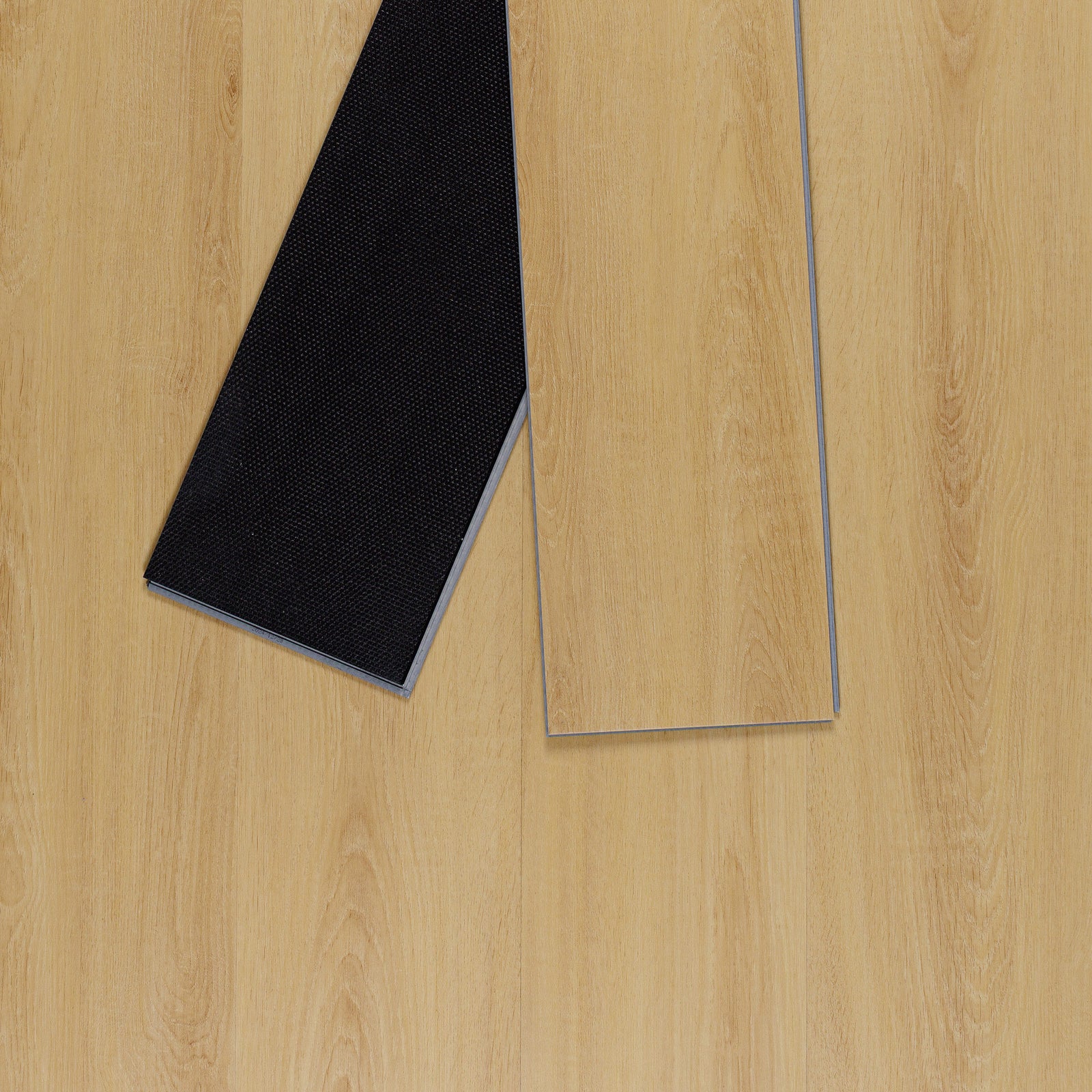 Sol PVC-SPC clipsable Izisol - chêne clair - sous-couche intégrée - recto verso