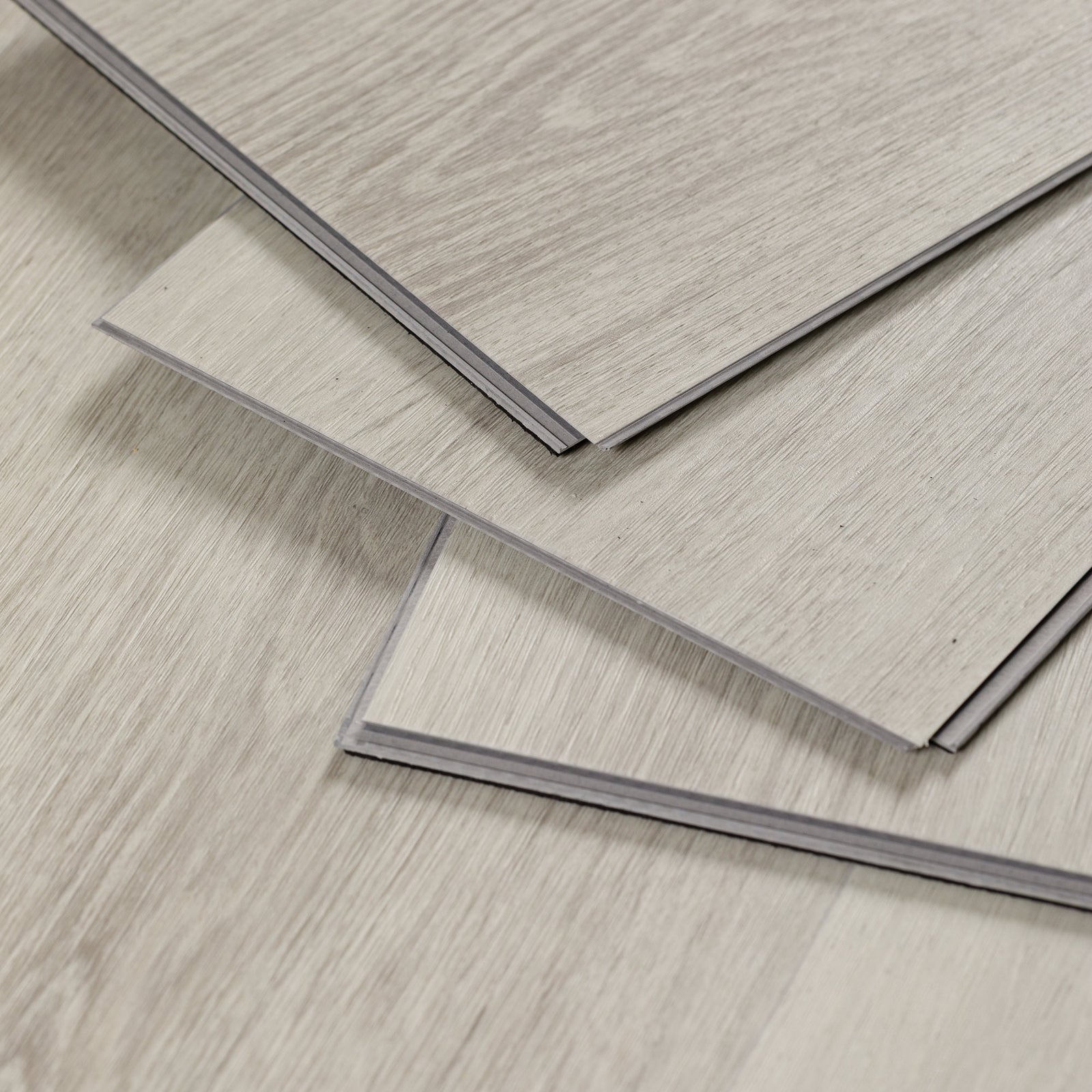 Sol PVC-SPC clipsable Izisol - chêne gris béton