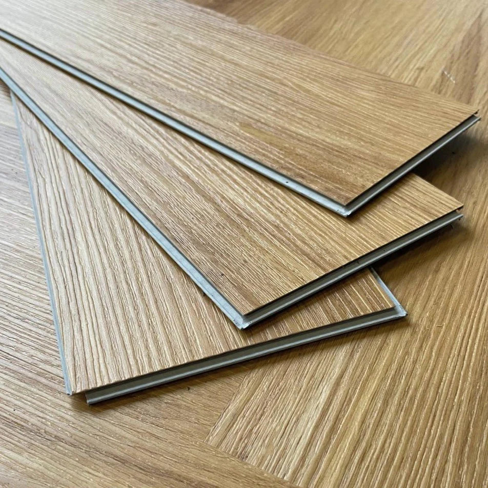 Lame PVC clipsable bâton rompu chêne miel - 640 x 128 mm