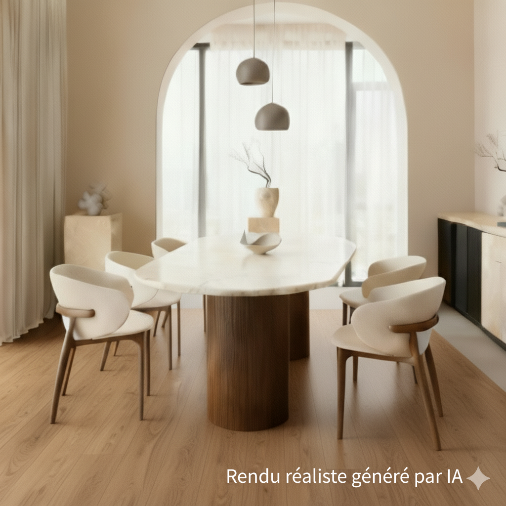 Sol PVC SPC clipsable Izisol - chêne 7206 - rendu réaliste